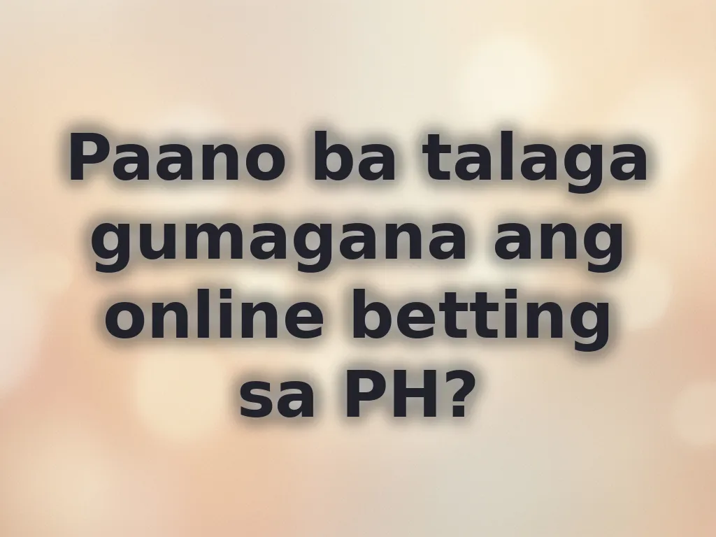 PH online betting system